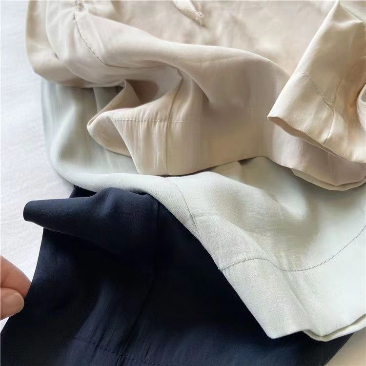 달콤하고 뜨거운 여름 시원한 얇은 캐주얼 반바지 여성의 높은 허리 슬리밍 느슨한 스트레이트 가정용 넓은 다리 핫 바지