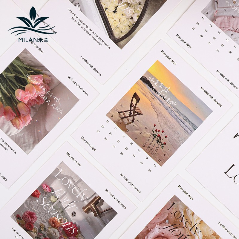 Tarjeta de felicitación floral tarjeta de agradecimiento fresca Tarjeta de bendición de vacaciones creativa Mensaje de confesión tarjeta colgante Etiqueta de flor