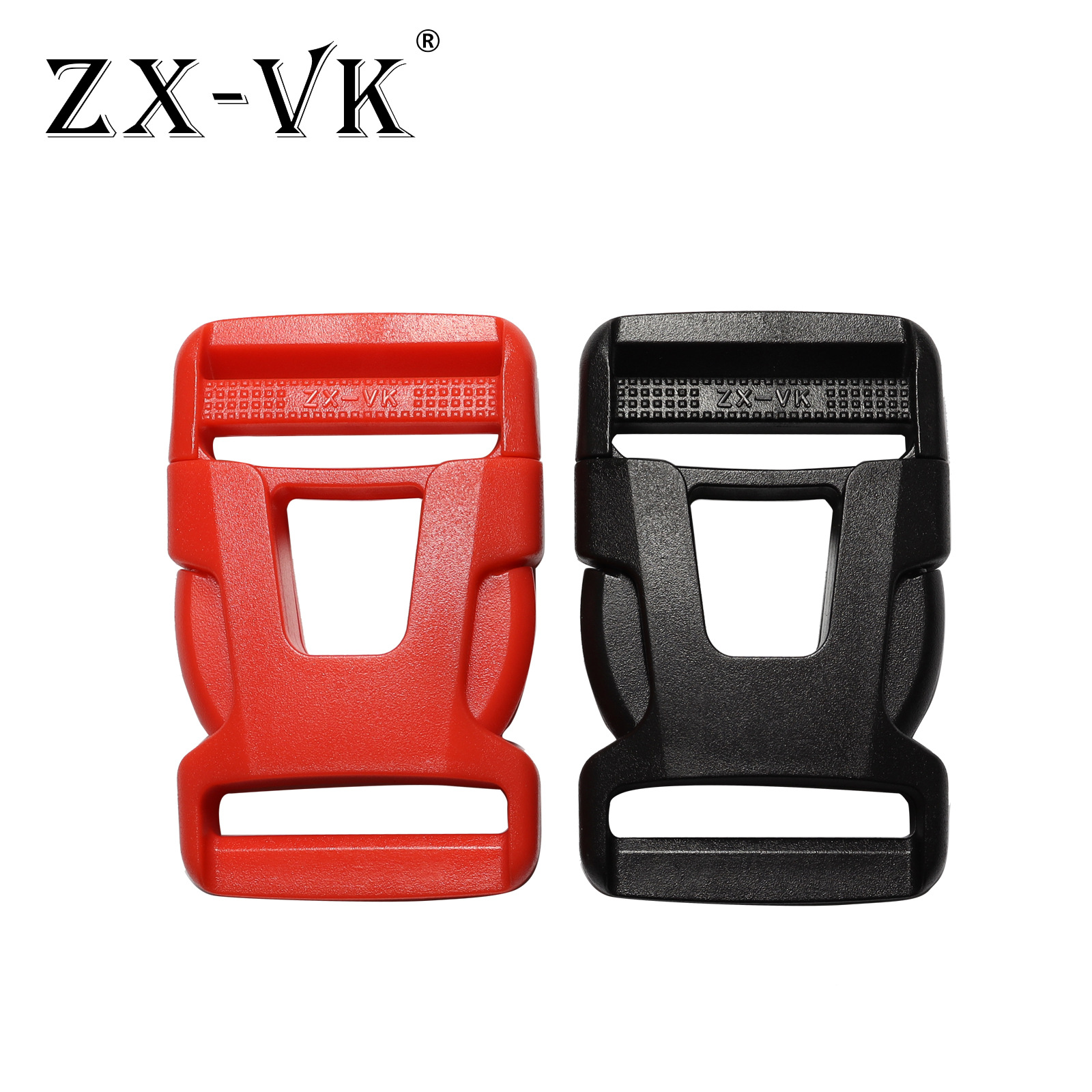 Ventas directas de la fábrica 20 ~ 38mm negro rojo doble ajustable hebilla de plástico cintura mochila hebilla ajustable image 6