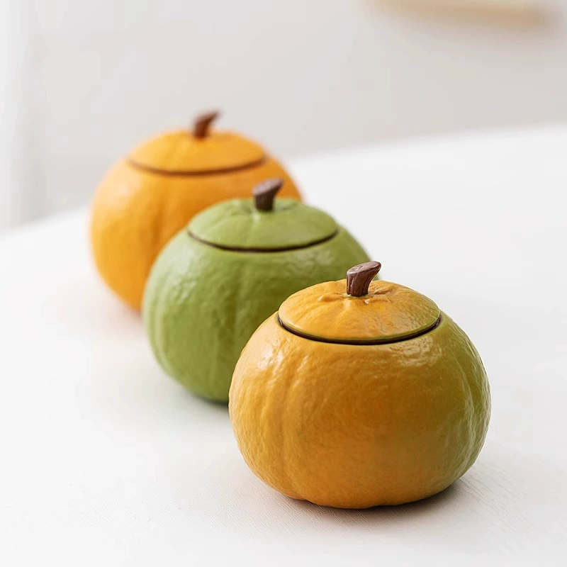 Оранжевый чайный банок креативный чайный сервиз Уплотнительная банка Домашняя банка для хранения чая портативная банка Уплотнительная банка