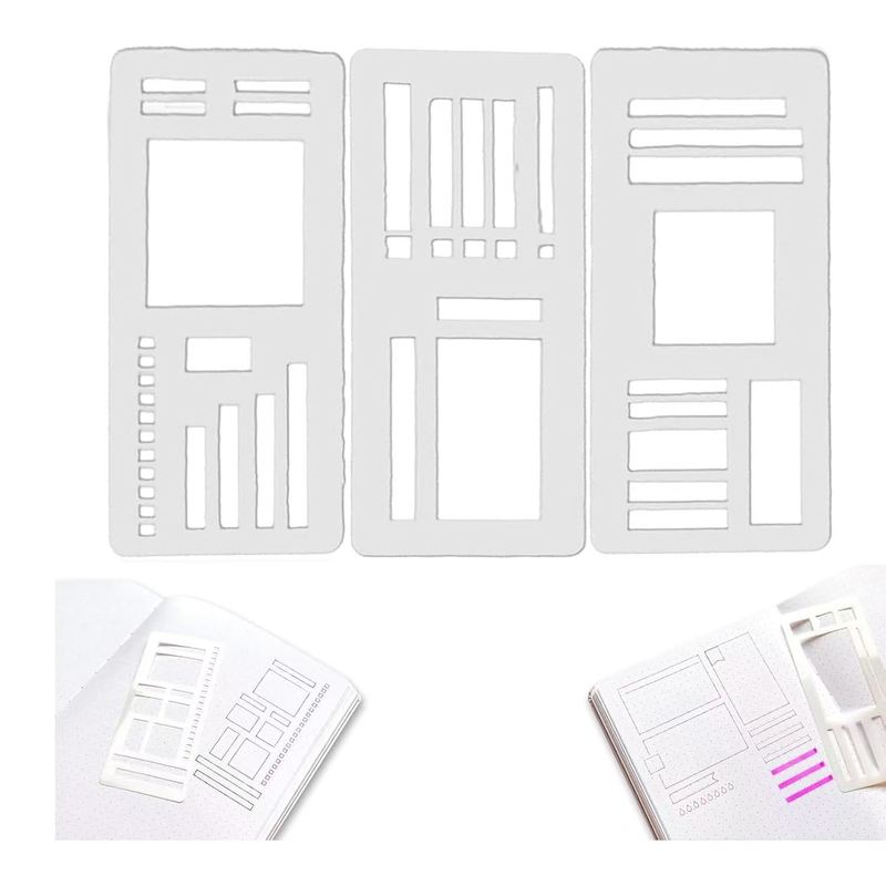 跨境亚马逊Handmade Flexible Record Template 灵活记录模板尺子|undefined