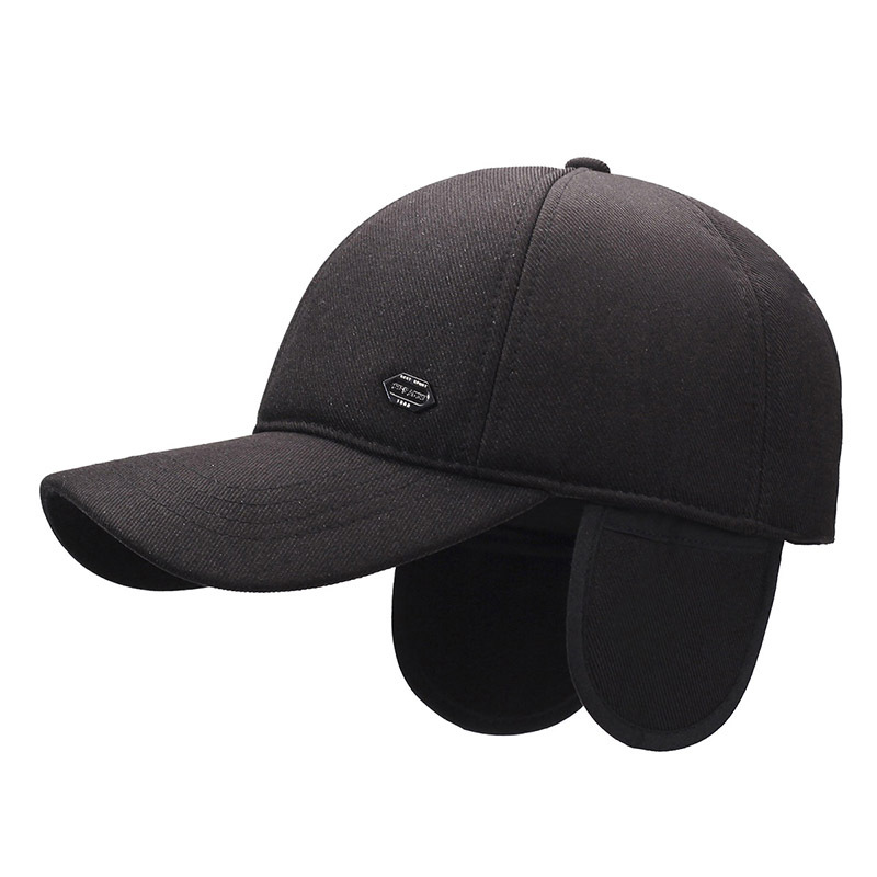 Cappellino da baseball uomo invernale con paraorecchie e lana_voghion.com