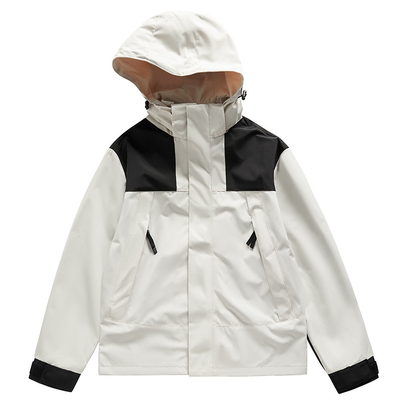 Nuevo traje de asalto de hombre ligero y transpirable moda casual versátil encapuchado al aire libre de montaña deportivo relajado simple
