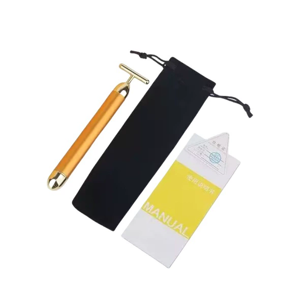 24K gold rod + battery + velvet bag