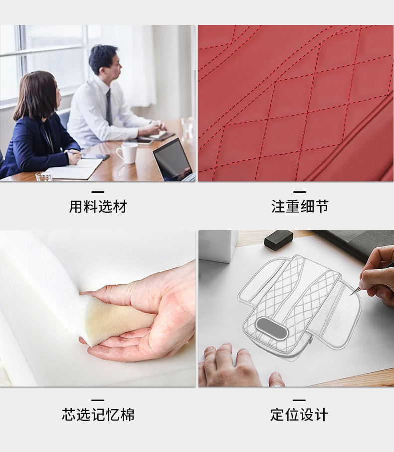 Car armrest box pad universal storage bag car tissue box central elbow height pad multifunctional height and width