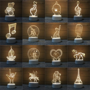 Manufacturer 3D Night Light Bedroom Creative Table Lamp Graduation Gift Company Gift DIY Mid-Autumn Festival Teacher's Day Gift
