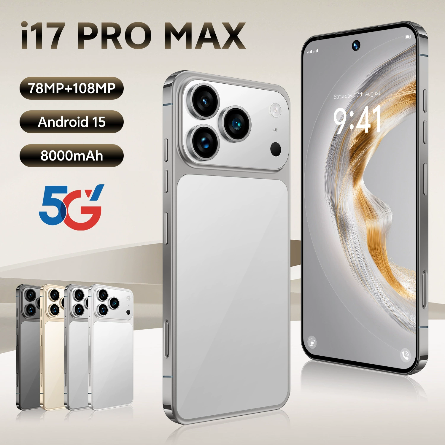 Смарт-часы, мобильный телефон, (международная торговля), intel core i17, 17 pro max, 4G, 7.3 дюйма, Android