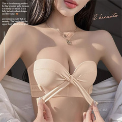 女性用下着、ストラップレスチューブトップ、小さな胸、胸を集めて大きく見せる、滑り止めフラット胸専用サスペンダードレス、美しい背中のブラジャー