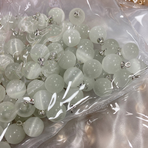 ESSTUDIO silver bottom glass pearlescent metal buttons sweater shirt cardigan pearlescent buttons