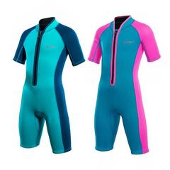 Children's swimsuit 2mm winter thickened cold-proof and warm girl and boy one-piece long-sleeved thermal swimsuit wetsuit