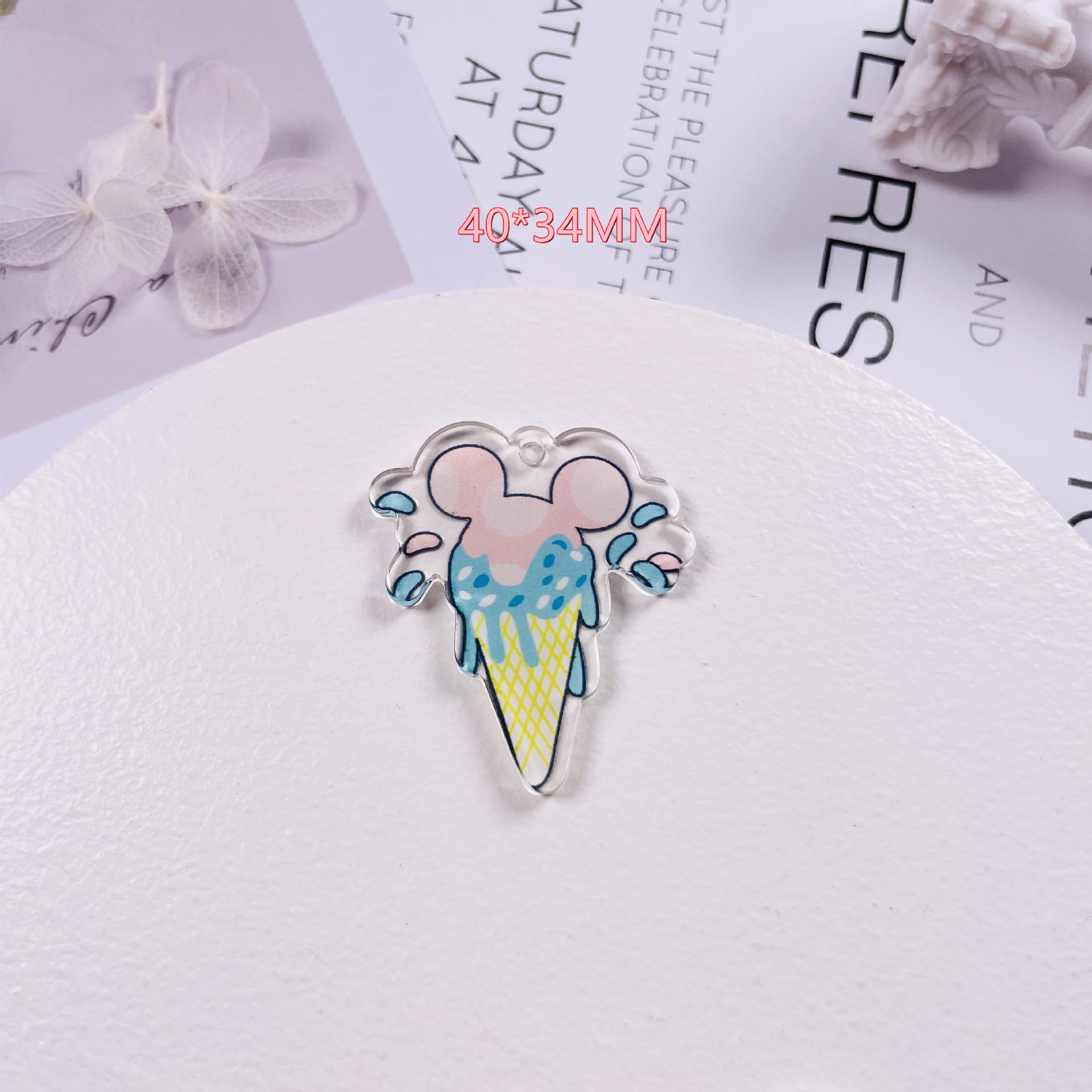 1 Piece Arylic Ice Cream Cup Mobile Phone Charm Accessories display picture 1