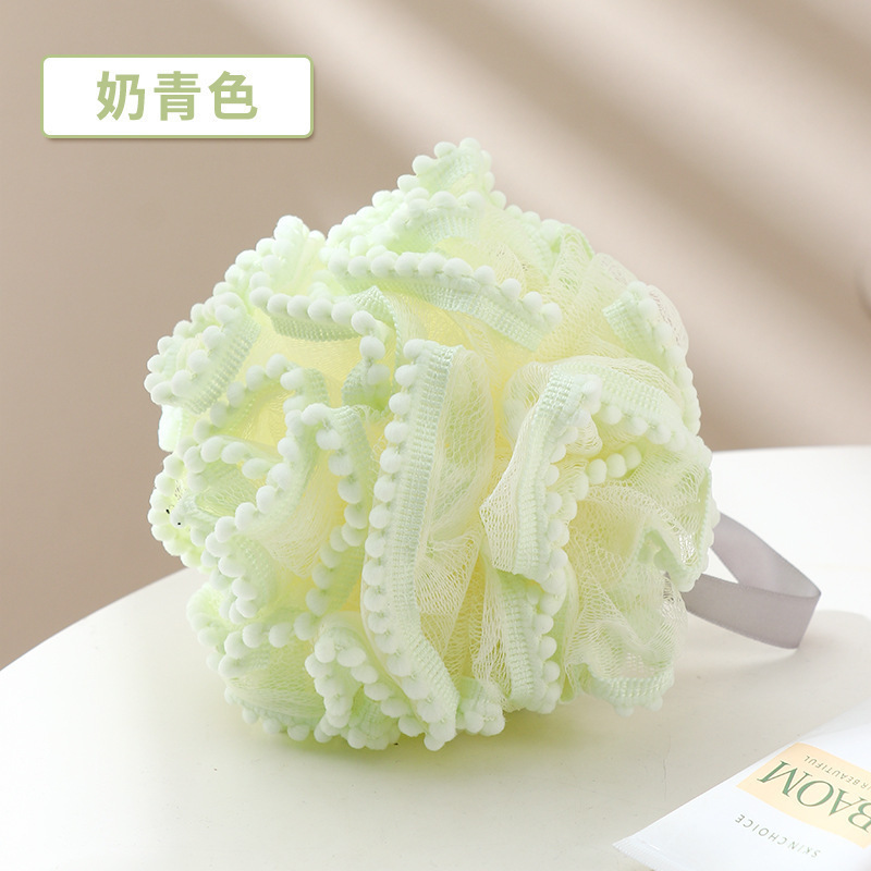 球沐浴珍珠巾大号可爱澡搓澡浴沐浴花起泡女花球不散洗澡高档|undefined