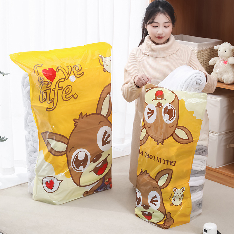 Bolsa de compresión de vacío bolsa de almacenamiento edredón de viaje organización ropa equipaje almacenamiento artefacto bolsa de ropa