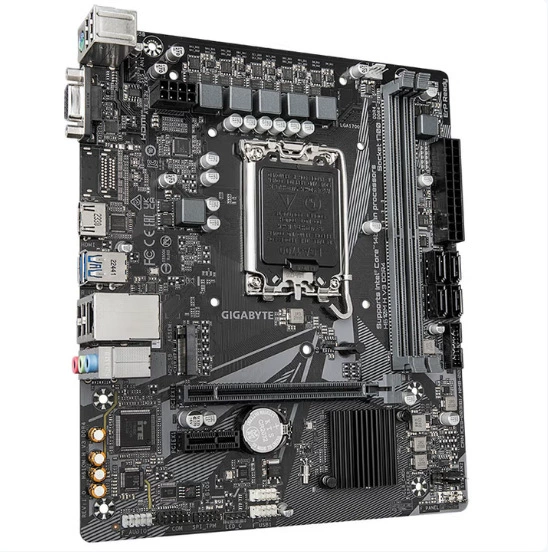 Материнская плата Gigabyte H610M-H V3 DDR4 — micro-ATX, DDR4, совместима с Core i5-12400F (12/13 поколение)
