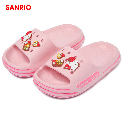 Sanrio children's slippers girls summer new cartoon home non-slip bathing cute baby beach shoes