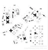Suitable for PS5 Elite Game Controller Anti-Slip Sticker [Print Set White]