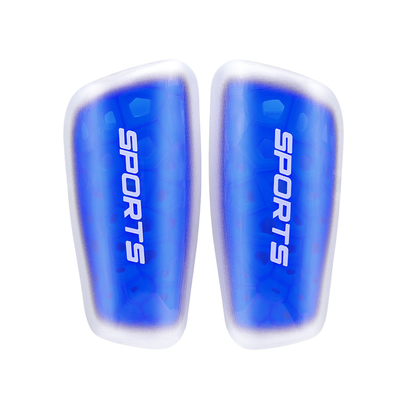 Transfronterizo TEMU protector de piernas, equipo de protector de fútbol, hueco transparente, placa de protector de artículos deportivos de fútbol infantil para adultos