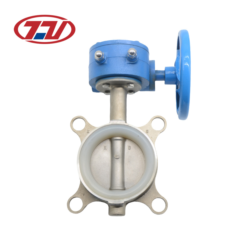 不锈钢工业级高流量 耐高温 凸耳式 对夹式蝶阀