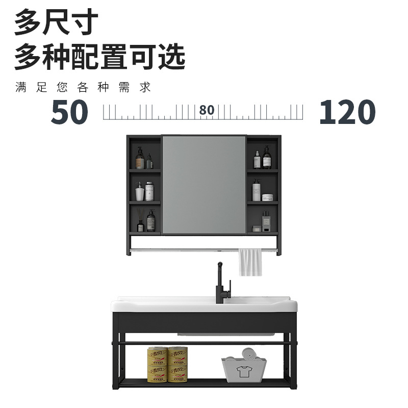 lavabo de cerámica con placa de fricción soporte de acero inoxidable lavabo de balcón tipo pared colgante lavabo integrado al aire libre