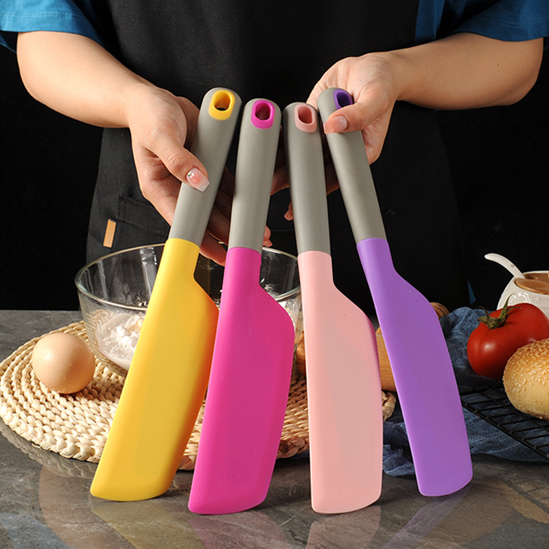 FDAIntegrated Silicone Spatula Baking Cake Cream Silicone Spatula Household Salad Jam Mixing Knife