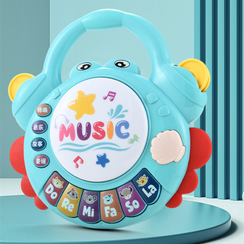 赤ちゃんのおもちゃ ハンドドラム ベビーミュージックドラム 6ヶ月以上 幼児向け 0歳～1歳 3歳 知育玩具|undefined