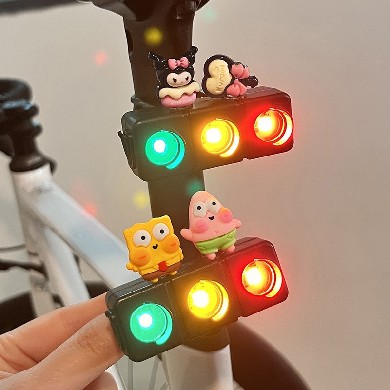 Suitable for bicycle riding tail lights, rechargeable, cute crayon elephant design, road and mountain bike warning light, flashing single light