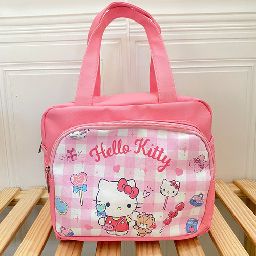 Kuromi little white dog rice bowl bag cartoon Mommy bag Melody large capacity PU handbag milk powder bag new style