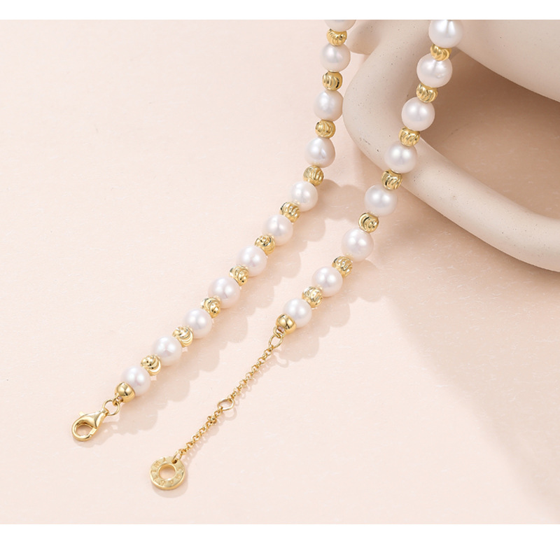 Fashion Solid Color Pearl Sterling Silver Pearl Necklace 1 Piece display picture 4