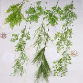 仿真假绿植物仿真树枝叶子插花造景婚礼路引婚庆布置工程装饰批发