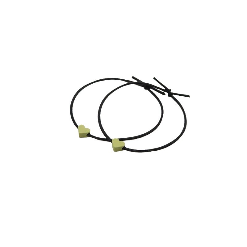 Cuerdas de cabello de amor de color, brazalete de cabello de mujer, banda de goma simple y versátil, inserciones de alto valor para el cabello