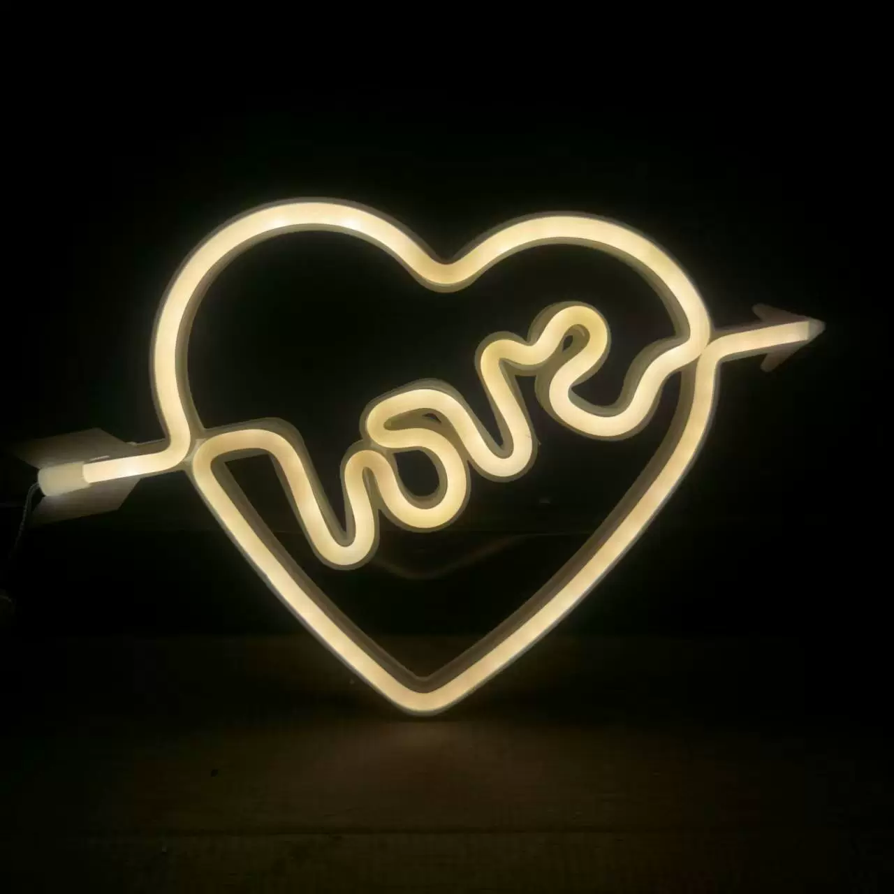 LED неоновая панель‑подвес, многоцветная, питание батарея + USB, для стены и стола