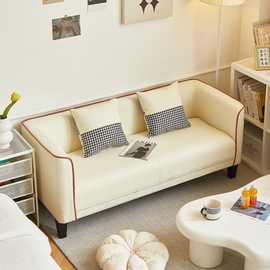 科技布沙发小户型网红款客厅服装店出租房双人三人轻奢复古小沙发