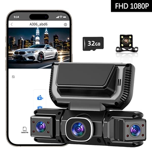 Yeni 3 düymlük Dörd Kameralı HD İnfraqırmızı Gecəgörməli WiFi Videoqeydiyyatçı