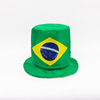 Amazon World Cup fan products polyester high hat European cup cheer -up props national flag campaign hat manufacturer