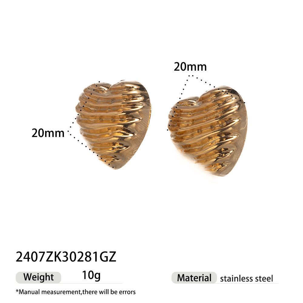 Tina Europa y América collar de acero inoxidable mujer no se desvanece diseño de oro amor conjunto de joyas ventas calientes transfronterizas