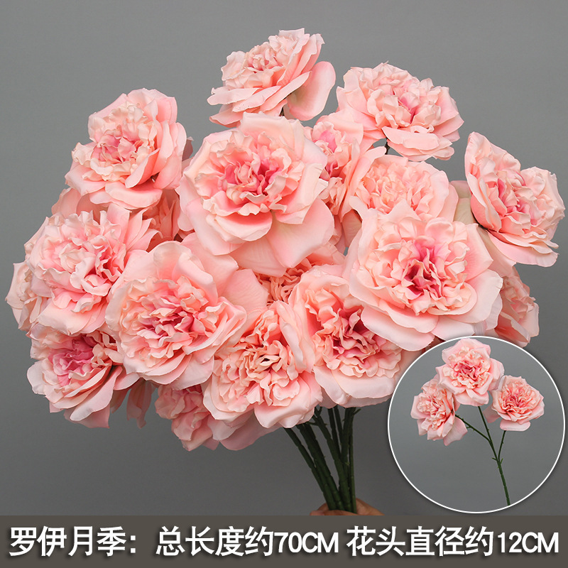 10 flores rosadas bodas flores de seda decoración floral flores falsas hortenida Wenxin Road Artes florales otros