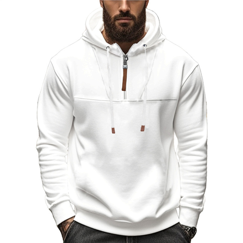 Cross-Border European and American Autumn and Winter American Heavyweight Hooded Sweatshirt Thickened Casual Jacket Men's Loose Sweatshirt Tank Top for Men