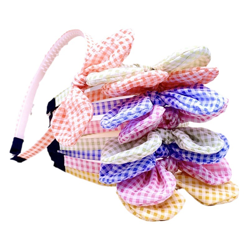 Orejas de conejo para niños Lollipop ciruela flor diadema arco diadema Orejas de conejo diadema 2 yuanes supermercado accesorios para el cabello tocado