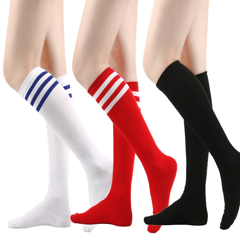 Cross-Border Calf Socks Three-Stripe Women's Mid-Calf Socks Japanese Style Beautiful Leg Socks Striped Socks Knee-High Socks College Style Jk Socks