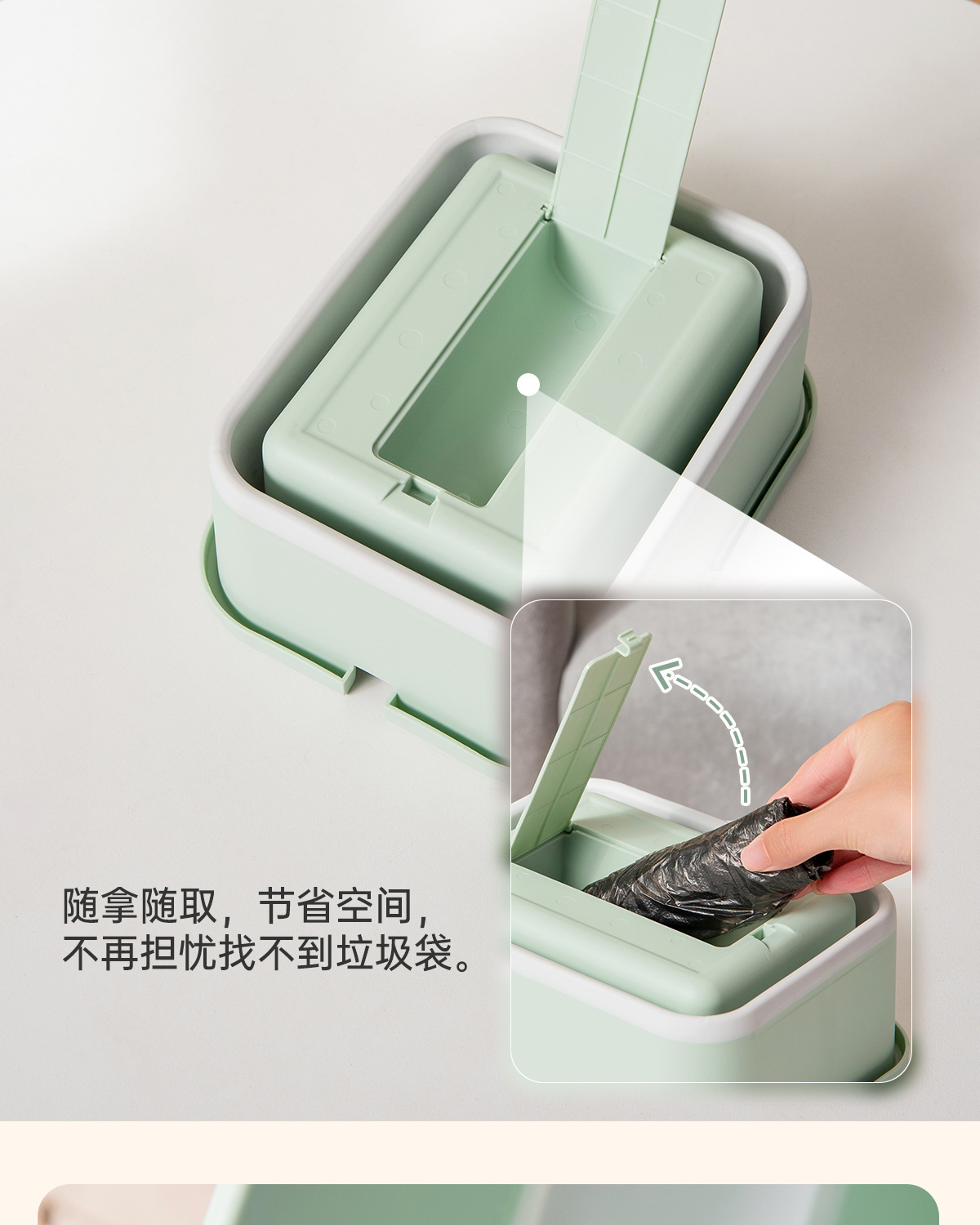 Foldable in-car trash bin, multifunctional vehicle storage box for umbrellas, road trips, and camping