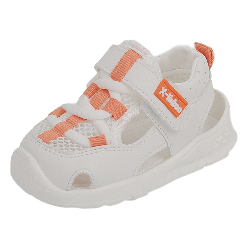 Zapatos de bebé para niños pequeños zapatos de bebé de fondo suave 0-1-3 1 año 2 primavera y otoño zapatos cerrados para niños y niños malla transpirable