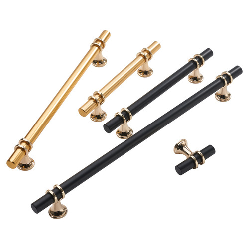 Gold minimalist zinc alloy cabinet wardrobe drawer cabinet door furniture hardware accessories door handle bathroom cabinet handle