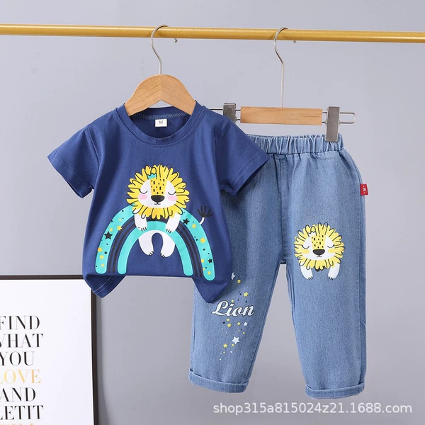 Navy blue-little lion