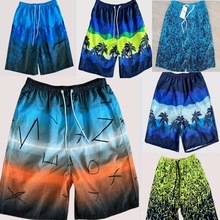 男士沙滩裤宽松短裤男夏天速干大裤衩运动五分裤泳裤男大码宽松