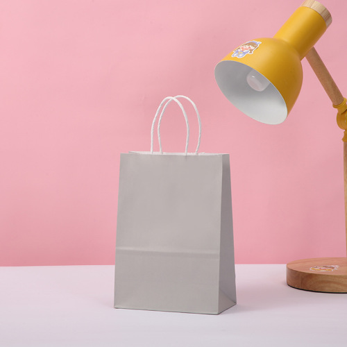 批发手提袋彩色牛皮纸袋外卖奶茶打包购物袋生日礼品袋纸袋子