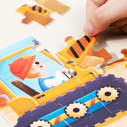 Three-in-one advanced folding puzzle book baby educational enlightenment children's educational toy