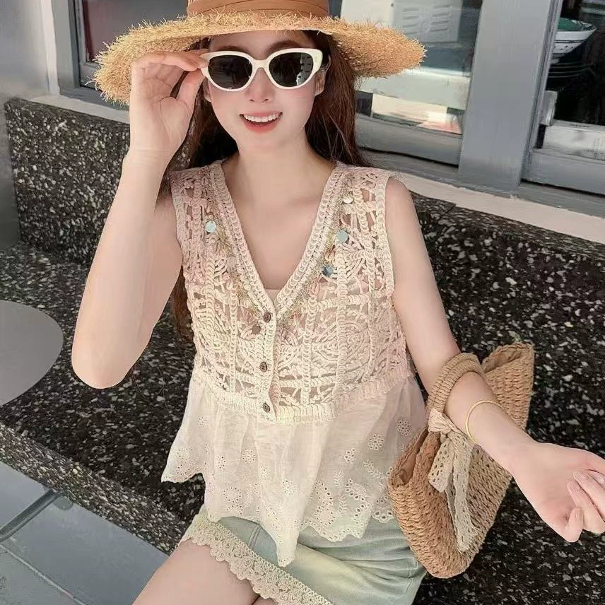 Summer tank top, T-shirt, boho style