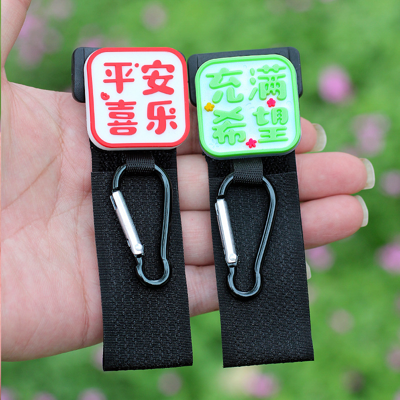 Cerradura de gancho de coche eléctrico frontal universal sin perforación lindo de dibujos animados multifunción bicicleta bolsa colgante de objeto pesado