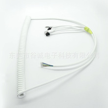 定制PH2.0-8Y TO USB2.0 AM+3.5三极音频头+SM2.54 胶壳*2弹弓线