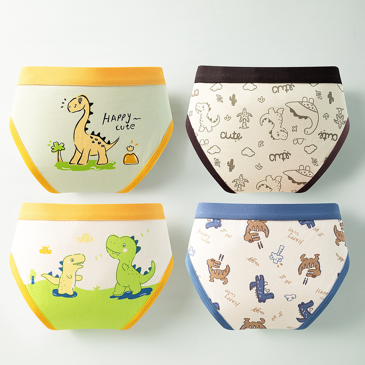 2025 nueva ropa interior delgada de verano para niños, algodón triangular, niños pequeños, medianos y grandes, niños, niños sin trasero